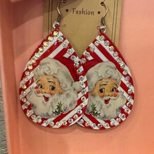 Santa Claus Teardrop Earrings